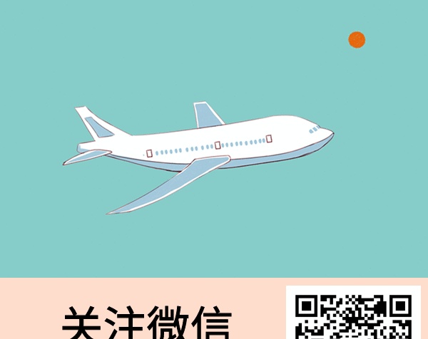 飛行旅行GIF二維碼