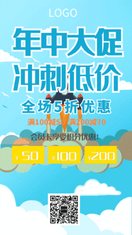 618年中大促銷(xiāo)GIF海報(bào)