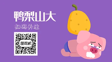 简约鸭梨小猪GIF横图