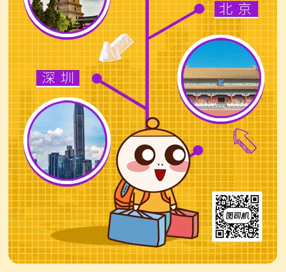 春運國內(nèi)返潮高峰城市gif手機海報