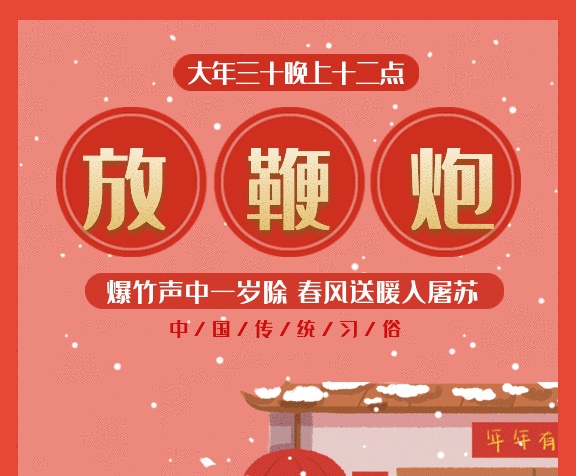 新春習(xí)俗放鞭炮gif手機(jī)海報(bào)