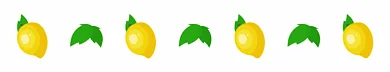 卡通柠檬gif分割线