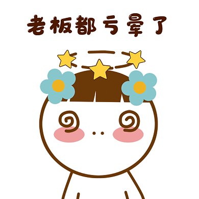 頭頂冒星星gif表情包
