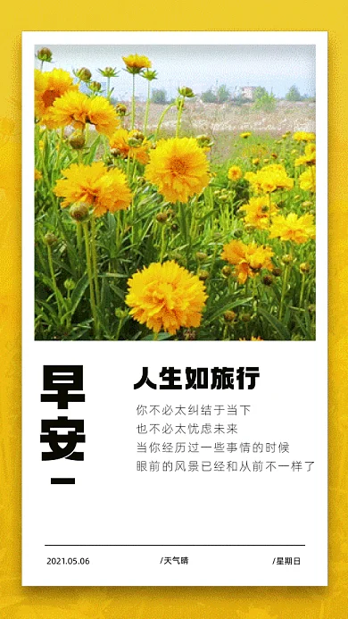 早安唯美黄色动态视频gif手机海报