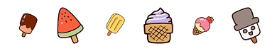 卡通雪糕冰淇淋gif分割线