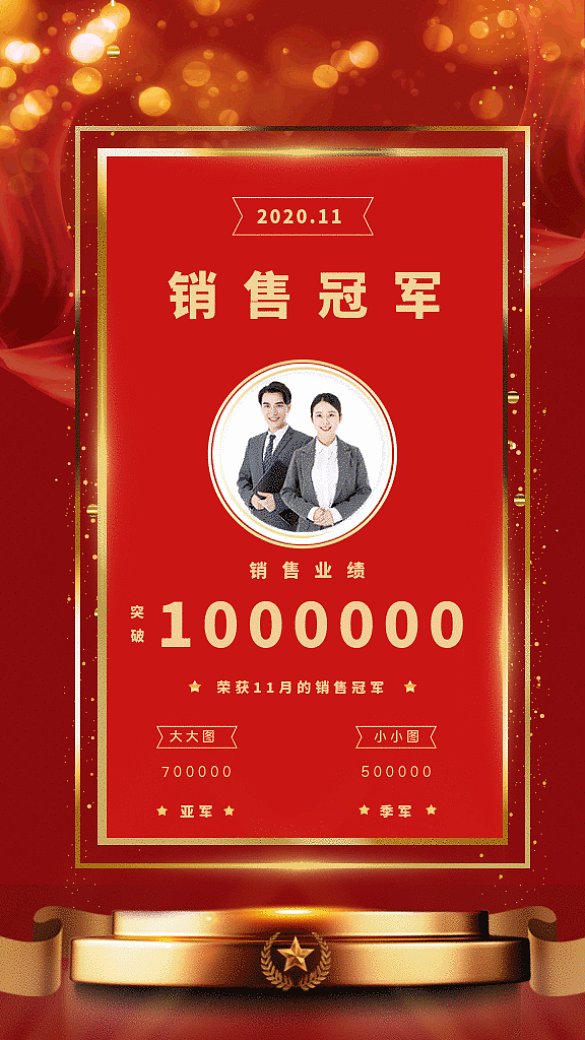 銷售冠軍gif海報