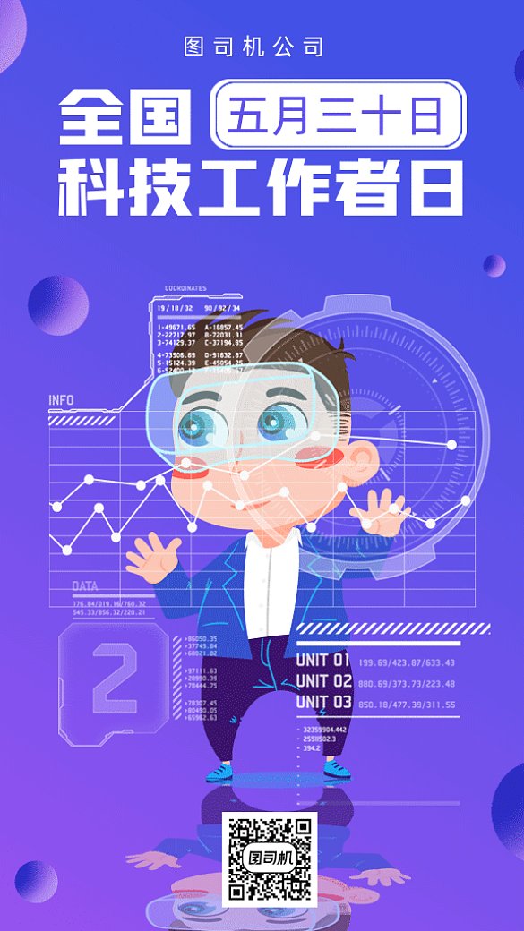 全國(guó)科技工作者日gif手機(jī)海報(bào)