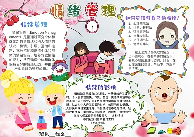 小学生情绪管理手抄报模板