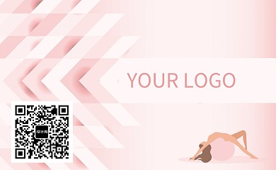 創(chuàng)意時(shí)尚粉色背景底紋名片
