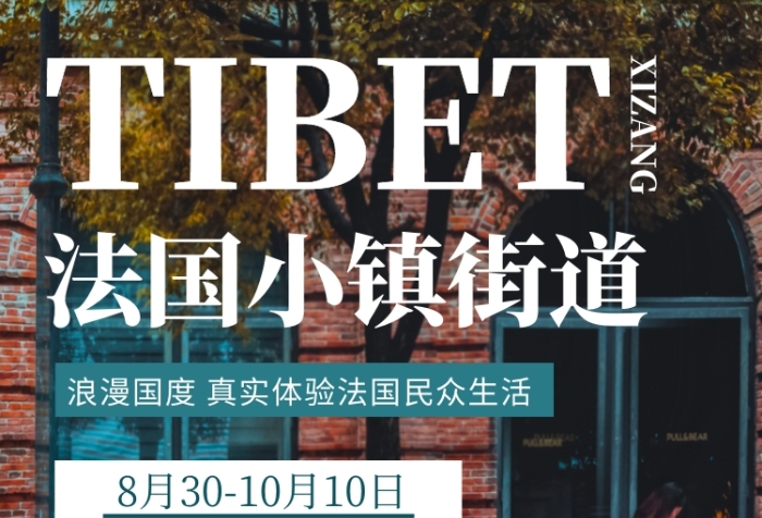 法國小鎮(zhèn)街道旅游住宿手機海報