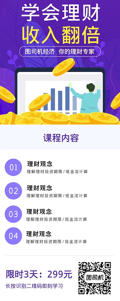 学会理财收入翻倍海报