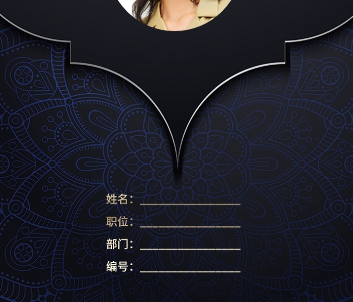 創(chuàng)意高檔奢華工作證