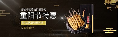 重陽(yáng)節(jié)送父母保健品banner