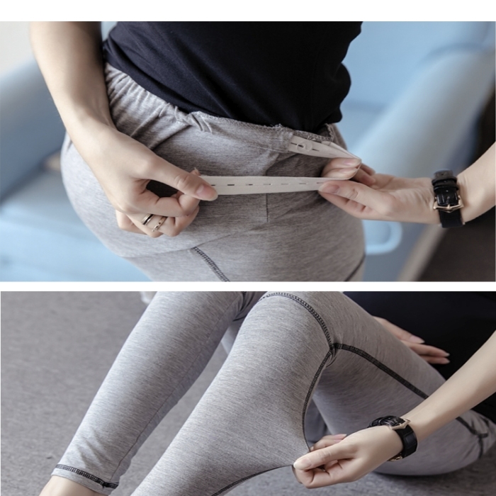 黑色女士九分打底褲詳情頁