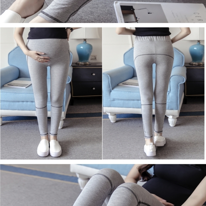 黑色女士九分打底褲詳情頁