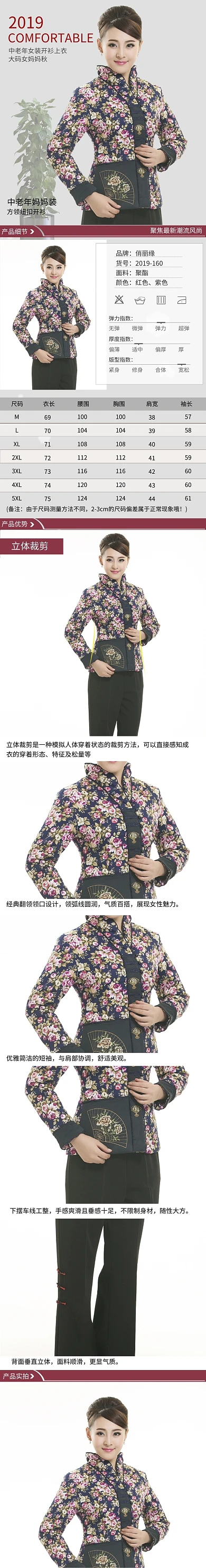 秋款妈妈装淘宝天猫详情页