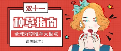 双11种草指南公众号首图