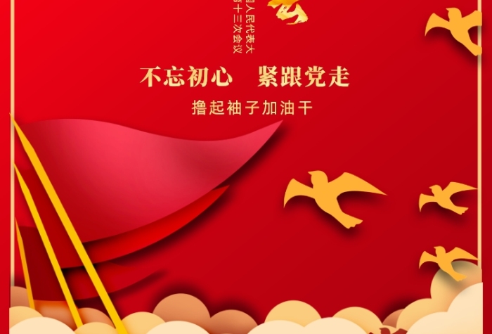 全國人大代表會議宣傳印刷海報(bào)