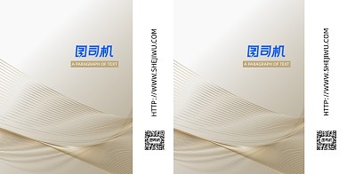 簡(jiǎn)潔金色條紋漸變手提袋包裝設(shè)計(jì)