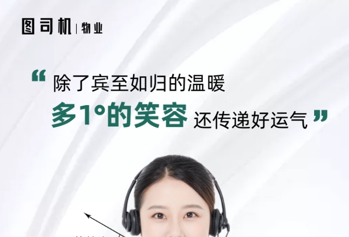 白色客服物業(yè)房地產(chǎn)服務(wù)
