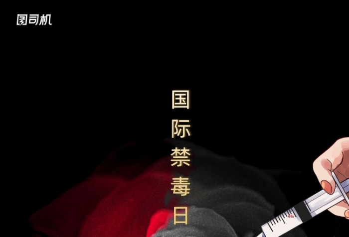 簡約國際禁毒日生命之花宣傳海報