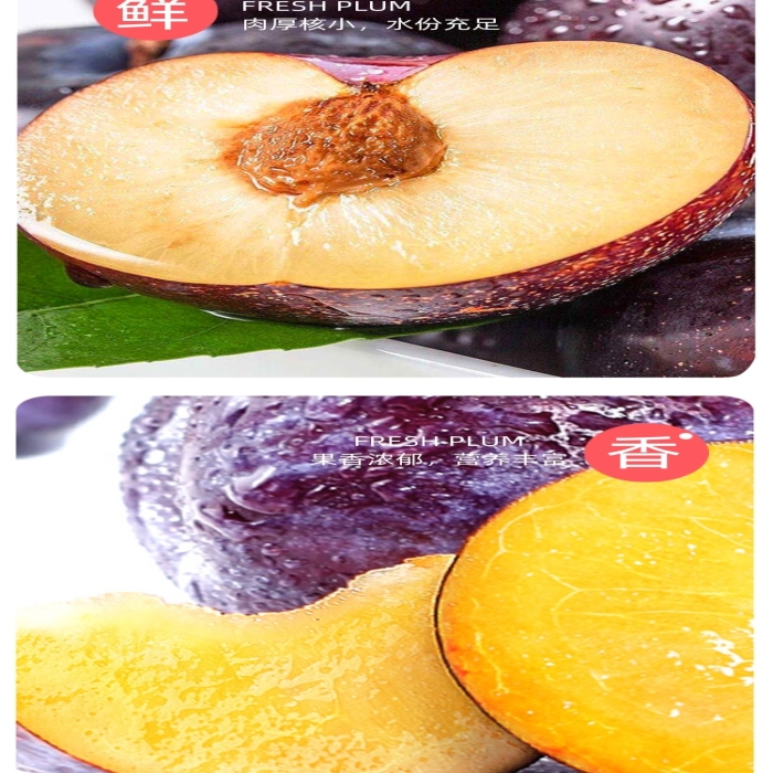清新水果李子香甜食品詳情頁