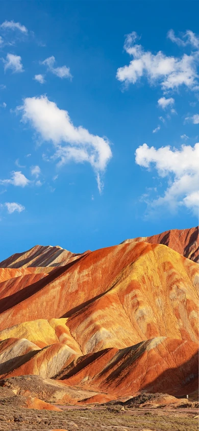张掖七彩丹霞地质公园手机壁纸