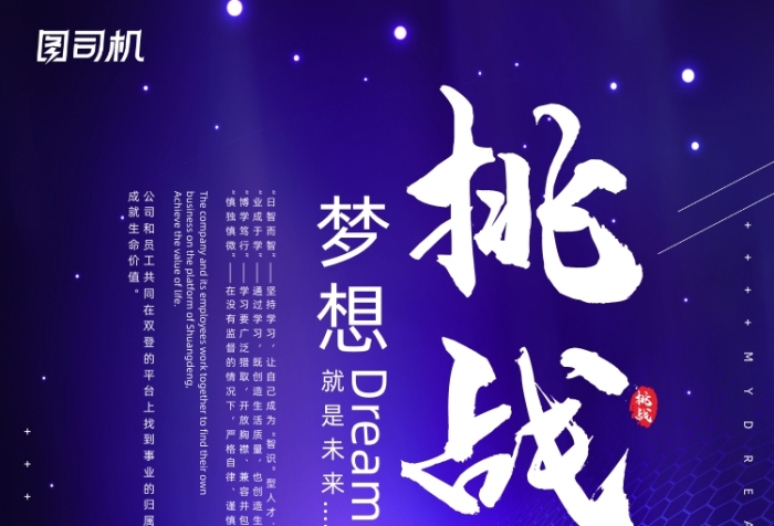 企業(yè)文化藍(lán)色漸變光束網(wǎng)格科技未來(lái)海報(bào)