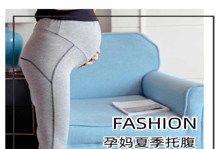加絨黑色九分打底褲女外穿詳情頁