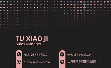 商务科技抽象几何公司名片