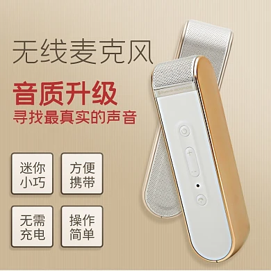 无线麦克风功能简介简约风主图