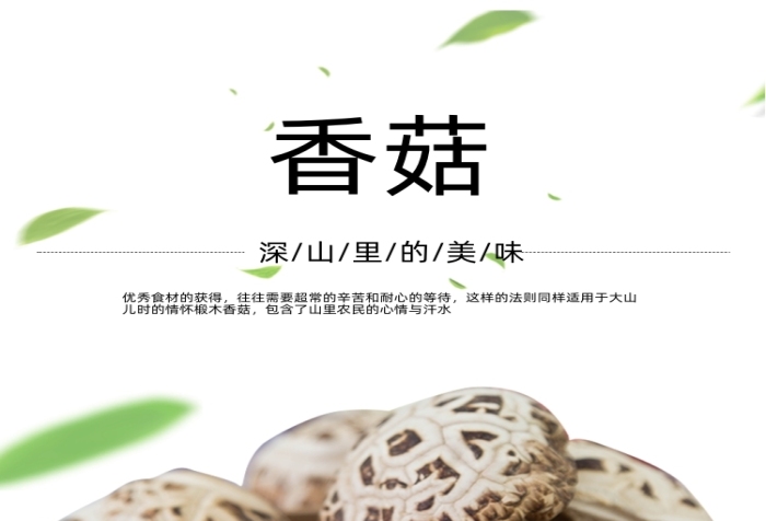 香菇香菇干香菇醬食品飲料詳情頁