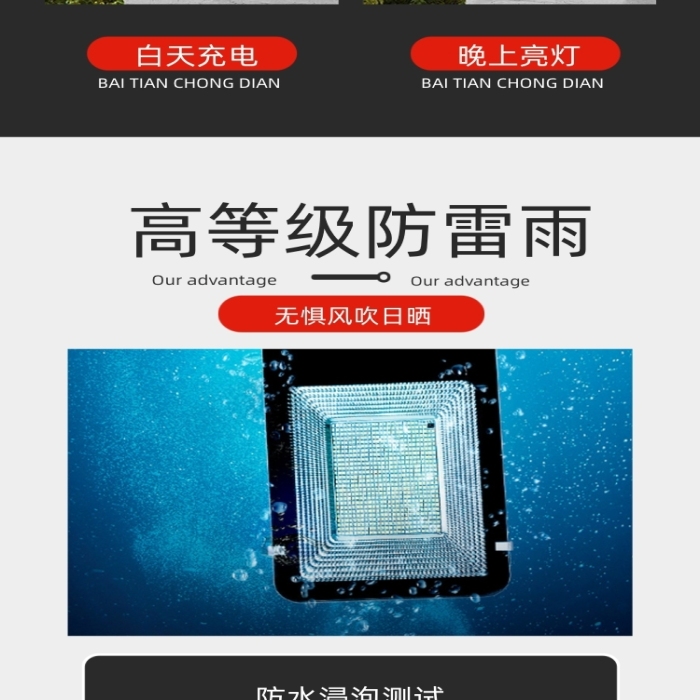 探照燈照明燈燈具詳情頁(yè)