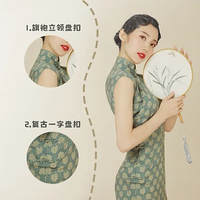 旗袍服饰女装淘宝主图直通车模板