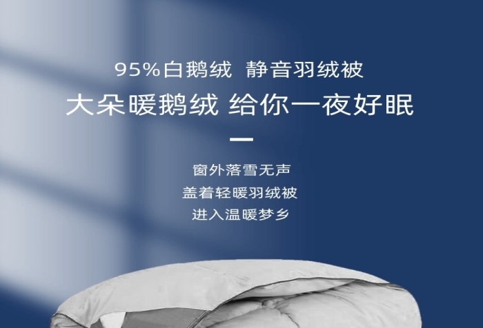 羽絨被鵝絨被日用洗護(hù)詳情頁(yè)