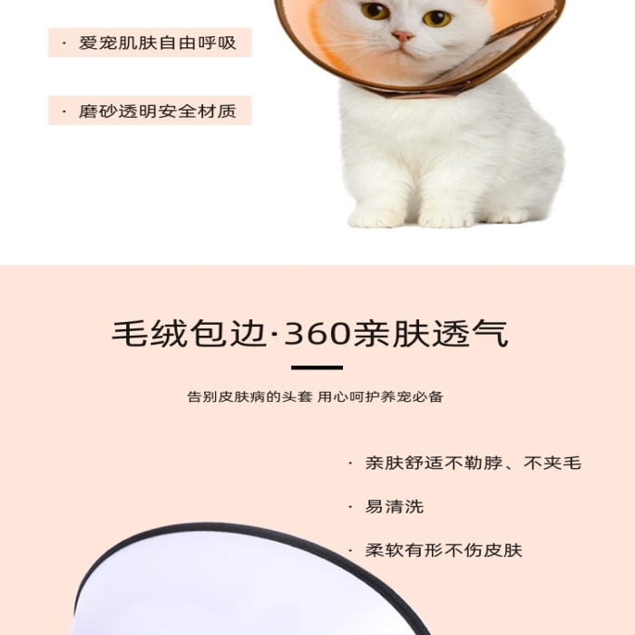 伊麗莎白圈保護(hù)圈寵物鮮花詳情頁(yè)