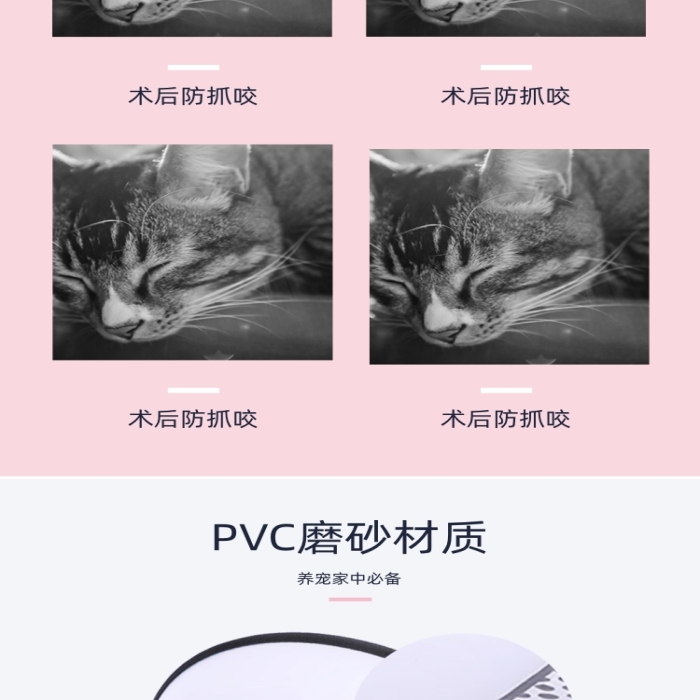 伊麗莎白圈保護圈寵物鮮花詳情頁