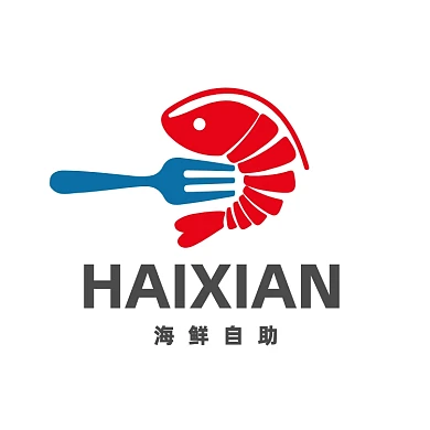 西餐厅大虾LOGO标志