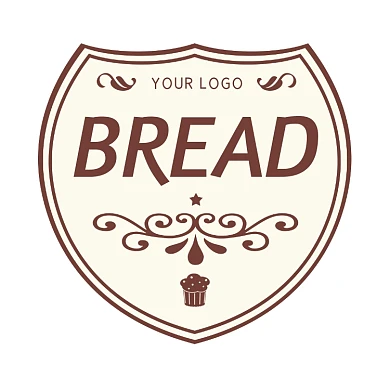 面包烘焙蛋糕甜点简约风标签不干胶