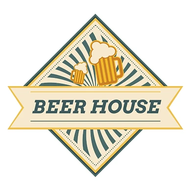 啤酒绿色复古风饮品标签不干胶