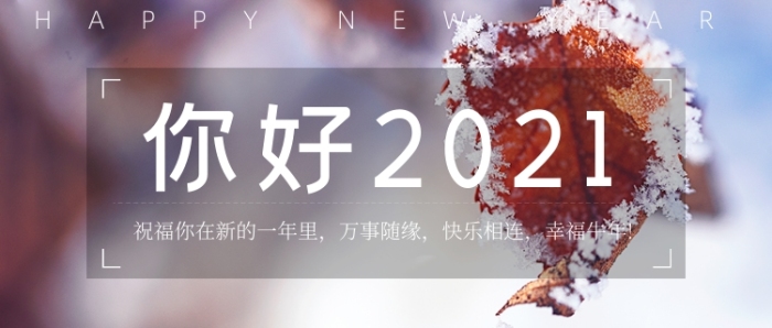 你好2021元旦新年祝福語公眾號首圖