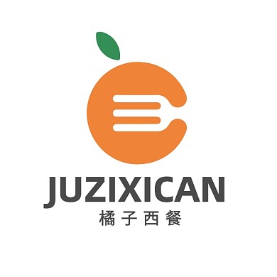 橘子西餐廳創(chuàng)意西餐叉子LOGO