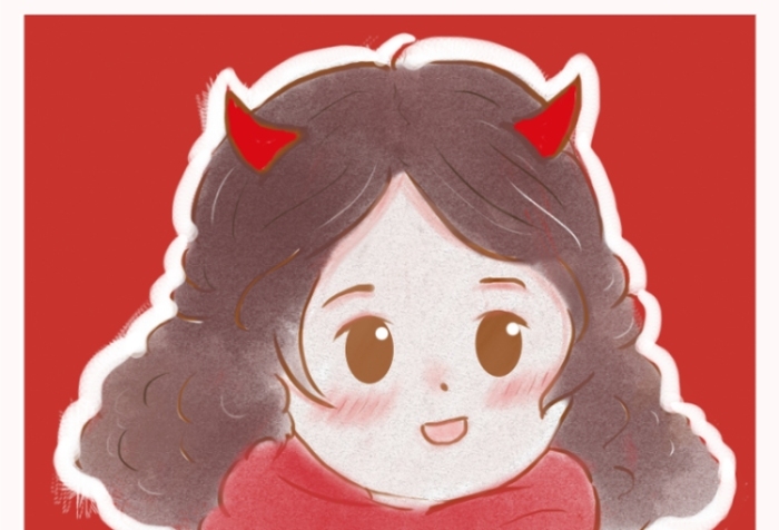 春節(jié)過年可愛卡通小女生閨蜜頭像