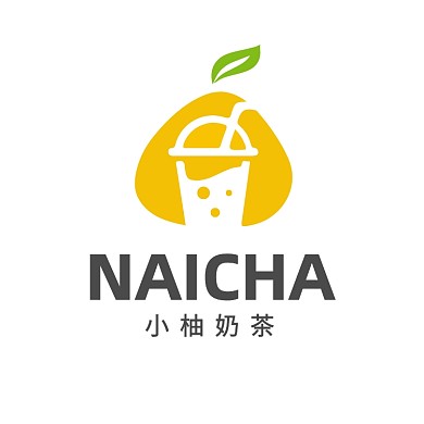 小柚子奶茶店LOGO