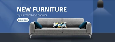 跨境电商英文家装沙发海报banner