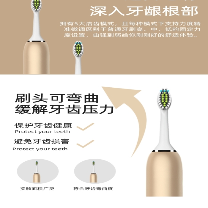 電動(dòng)牙刷超聲波智能創(chuàng)意簡(jiǎn)約詳情頁