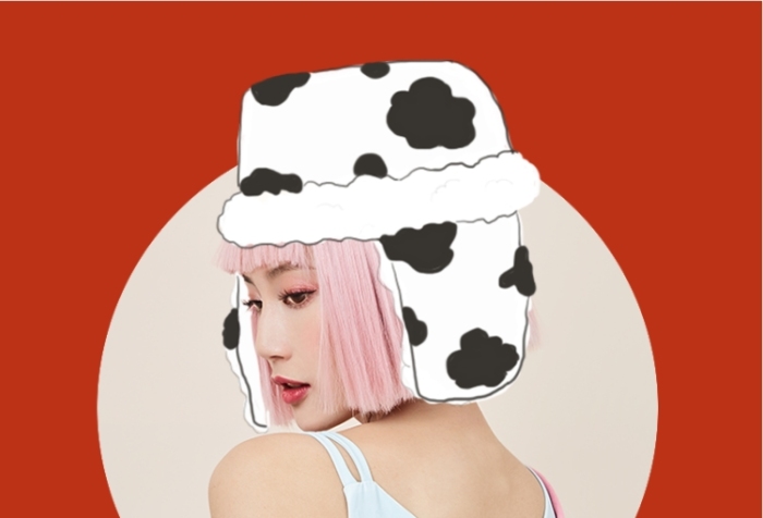 牛年春節(jié)帽子保暖微信頭像