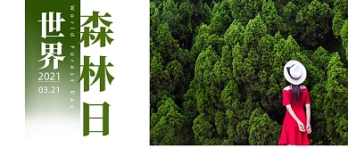 世界森林日摄影图宣传公众号首图
