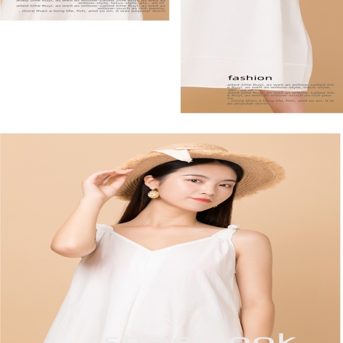 女裝女式簡約睡衣服裝詳情頁