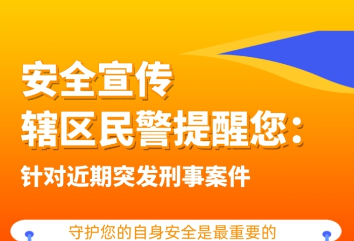 安全宣傳警察派出所公安宣傳手機海報